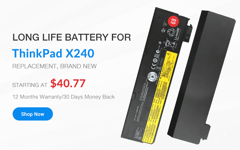 Battery for Lenovo ThinkPad X240 Laptop