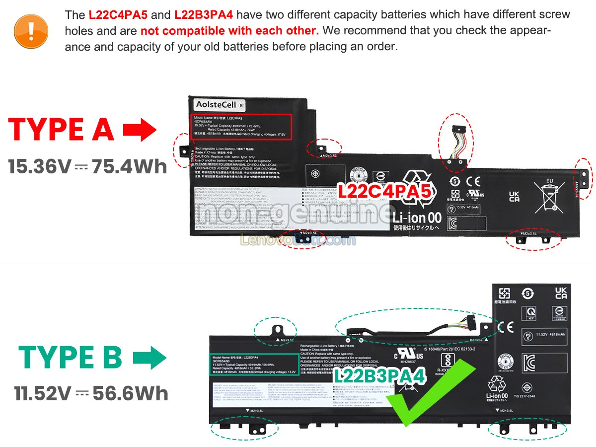 Lenovo IdeaPad SLIM 5 16IRL8-82XF0050UK battery replacement