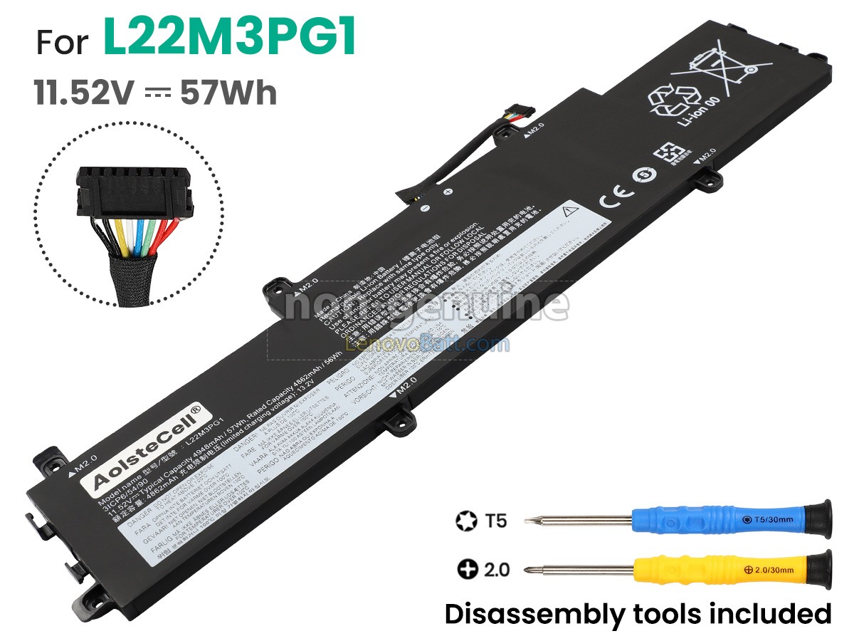 Lenovo IP SLIM 3 CHROME 14IAN8-83BN0032PD battery replacement