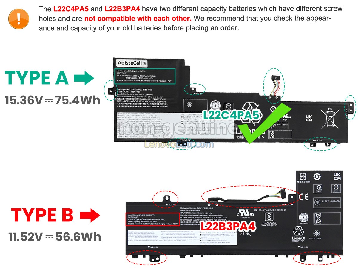 Lenovo IdeaPad SLIM 5 16IRL8-82XF0050UK battery replacement