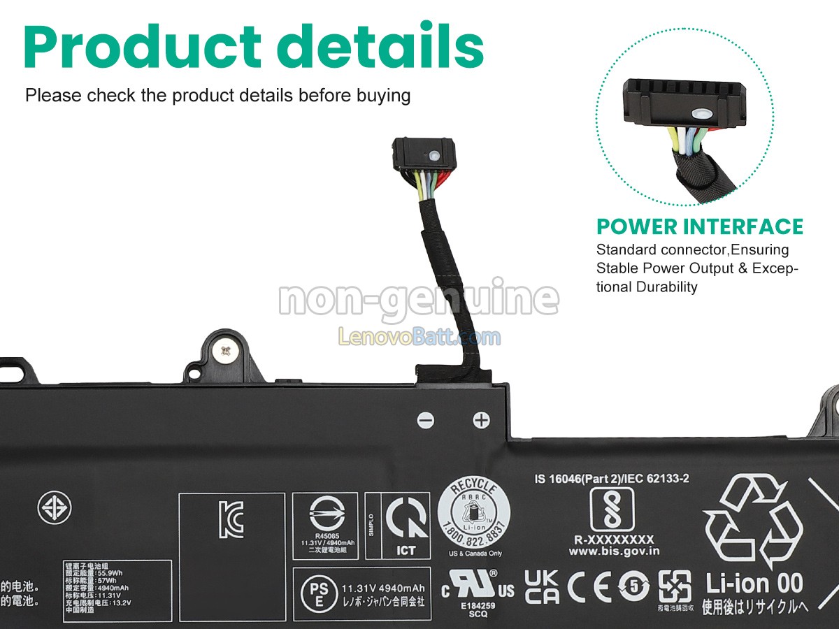 Lenovo L23M3P72 battery replacement